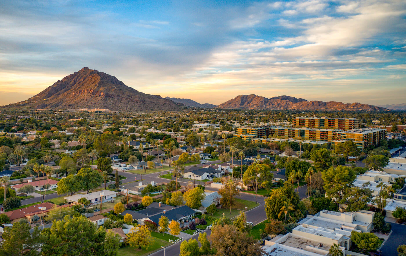 Scottsdale, Arizona, is among the cities ranked best places to raise a family. Image via Shutterstock
