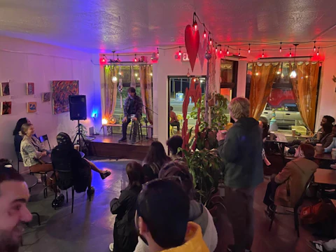 The Copper Courier's poetry open mic night at Cha Cha's Tea Lounge in downtown Phoenix