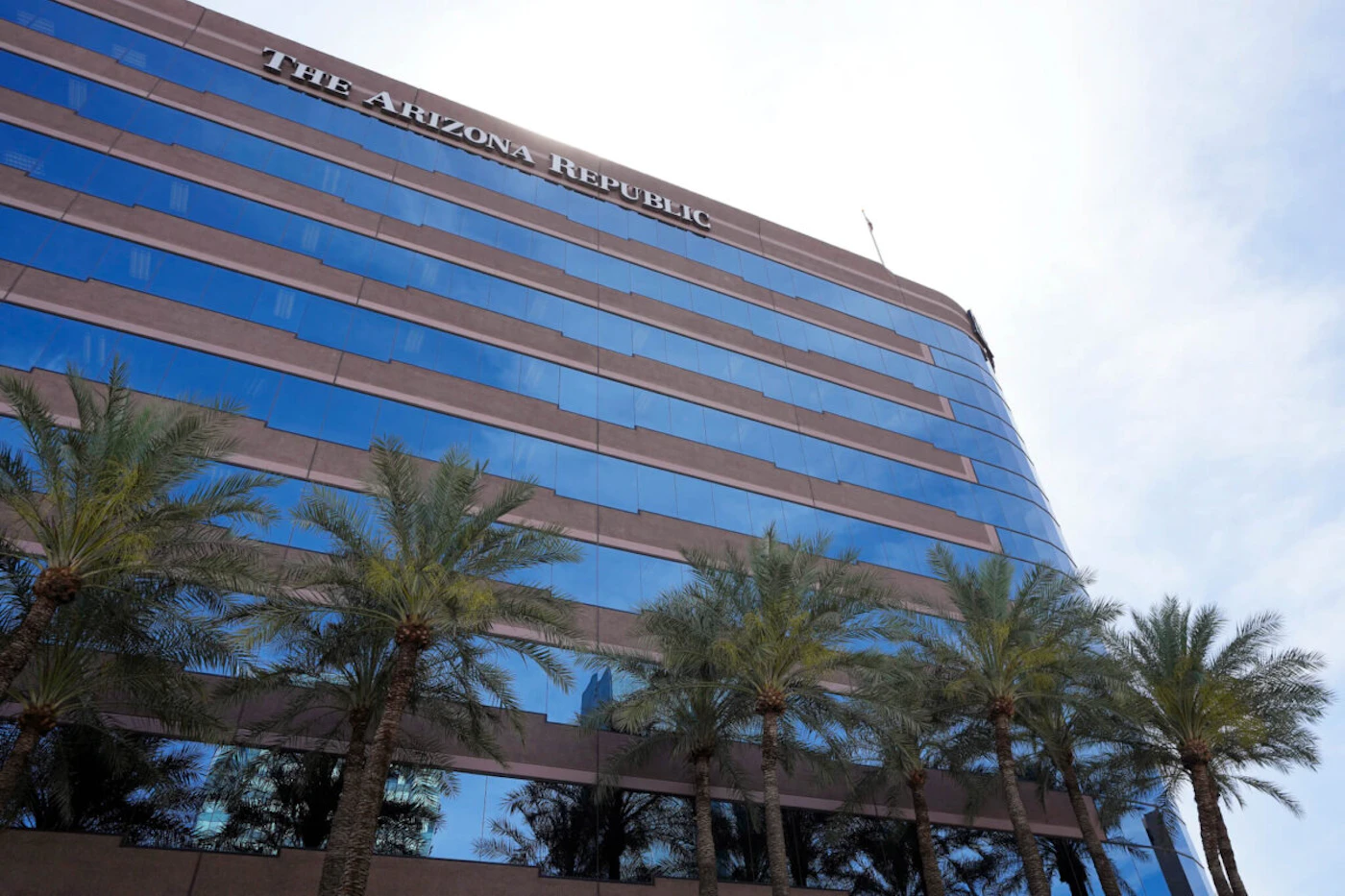 The Arizona Republic building is seen on Monday, June 5, 2023, in Phoenix. The strike against the parent company Gannett involves hundreds of journalists at newspapers in eight states, including the Arizona Republic. (AP Photo/Ross D. Franklin)