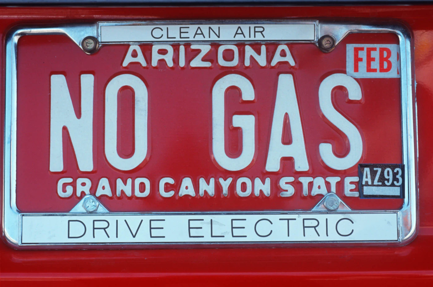 Vanity License Plate - Arizona (Photo by: Joe Sohm/Visions of America/Universal Images Group via Getty Images)