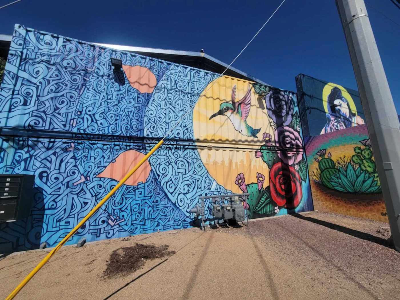 Mural on the back of The Churchill in downtown Phoenix (Photo by Analisa Valdez)