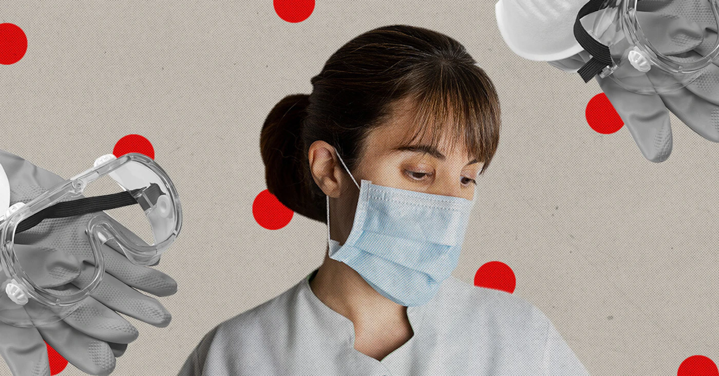 Healthcare Workers in Coronavirus Crisis Graphic via Tania Lili for Courier