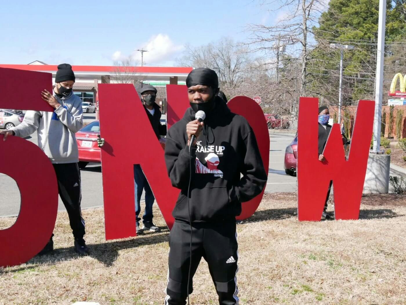Nahshon Blount, a low-wage worker in North Carolina. Photo courtesy of Fight for $15