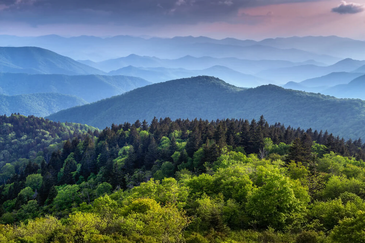 The Great Smokey Mountains of North Carolina. (Image via Shutterstock)