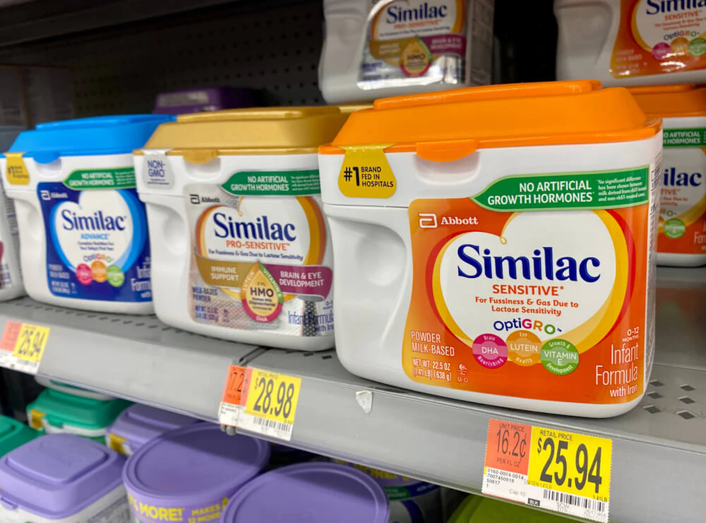 Similac produced at a Michigan facility is under a voluntary recall. (Image via Shutterstock.)