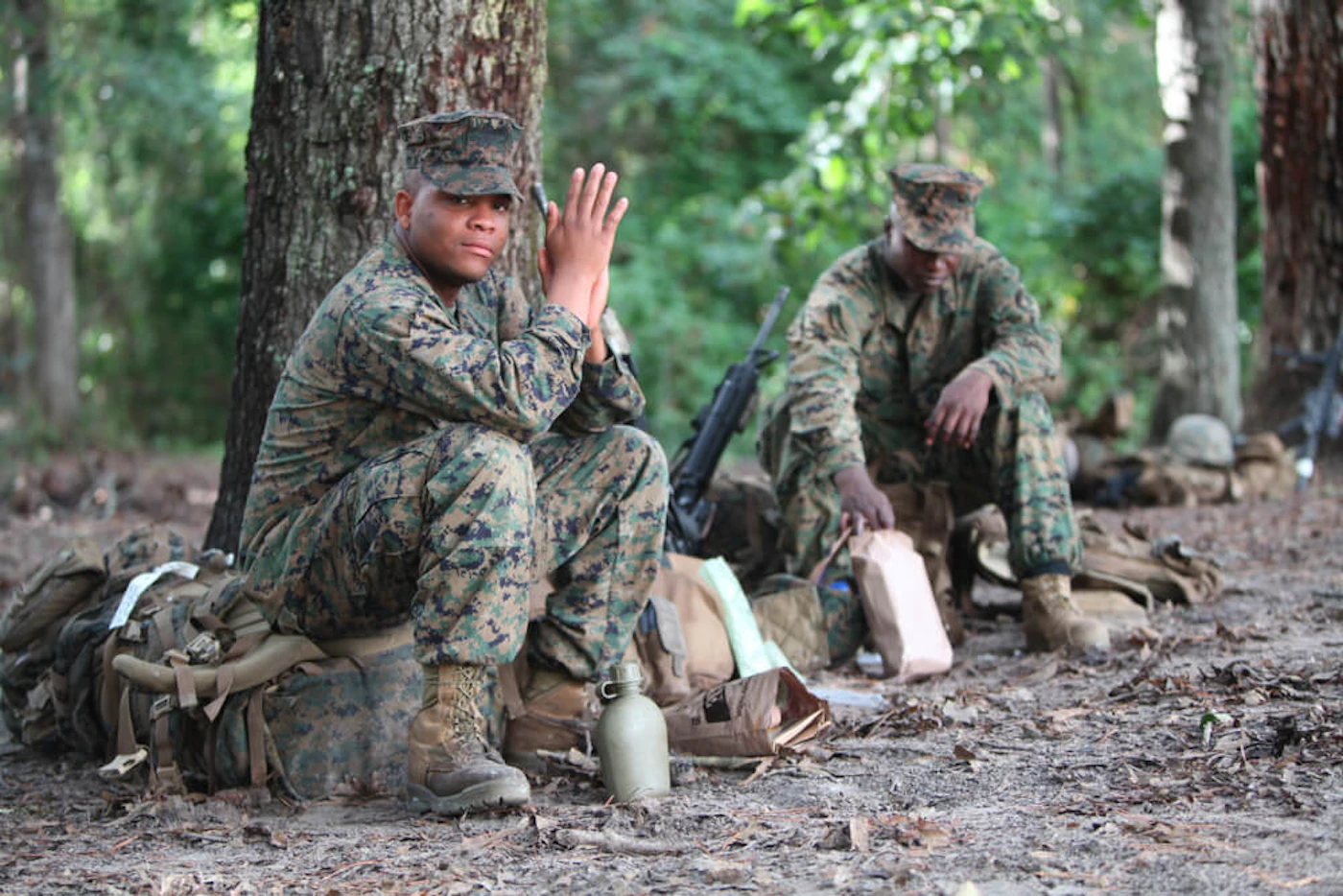 US Marines stationed at Camp Lejeune in North Carolina in 2011. New federal legislation aims to improve health care for service members exposed to contaminated drinking water at the military base, as well as soldiers exposed to toxic burn pits in Iraq and Afghanistan. (Shutterstock)