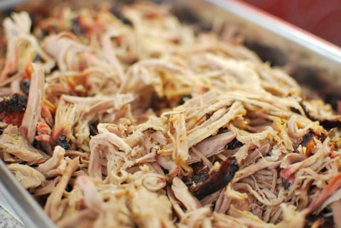 Eastern North Carolina pulled pork is the jewel in our state's culinary crown. (Photo via Christian Geischeder on Wikimedia)
