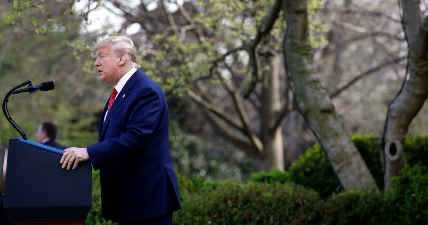 Trump extends social distancing guidelines AP Photo/Patrick Semansky