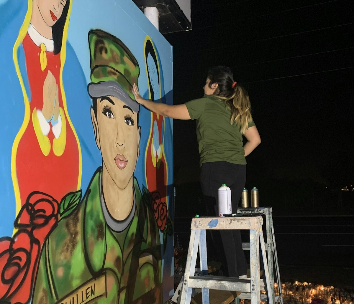 In Photos Latino Artists Paint Murals To Demand Justice For