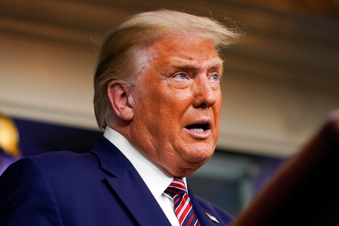 President Donald Trump speaking during a news conference at the White House, Sunday, Sept. 27, 2020, in Washington. (AP Photo/Carolyn Kaster)