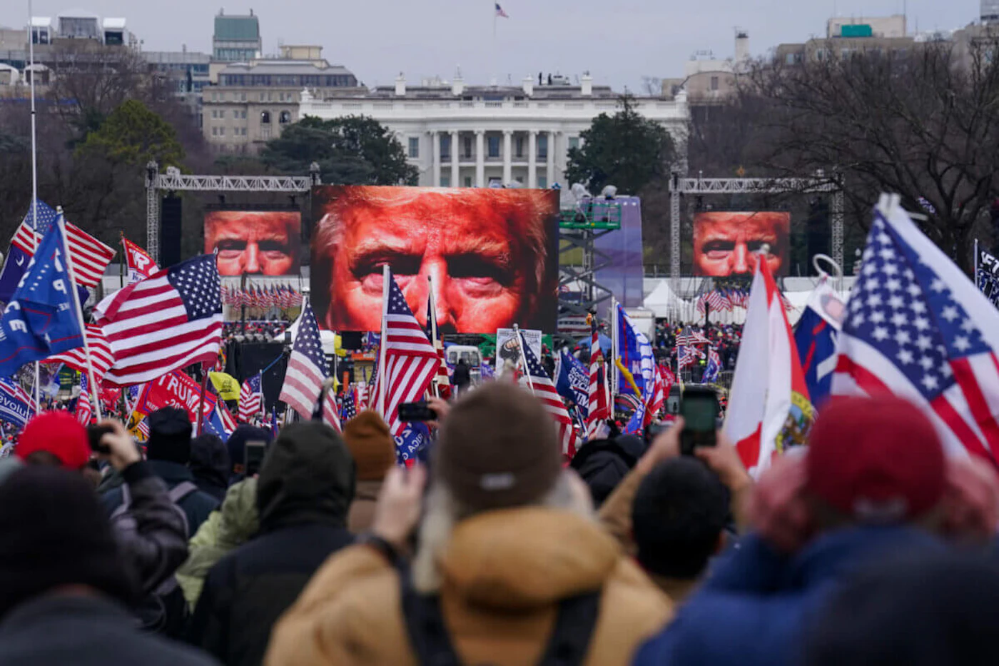 FILE - Supporters of President Donald Trump participate in a rally in Washington, Jan. 6, 2021. The executive summary of the U.S. House Jan. 6 committee’s report documents how former President Donald Trump was repeatedly warned by those closest to him that claims he had lost his re-election due to fraud were false. But Trump went ahead and spread those lies, anyway. (AP Photo/John Minchillo, File)