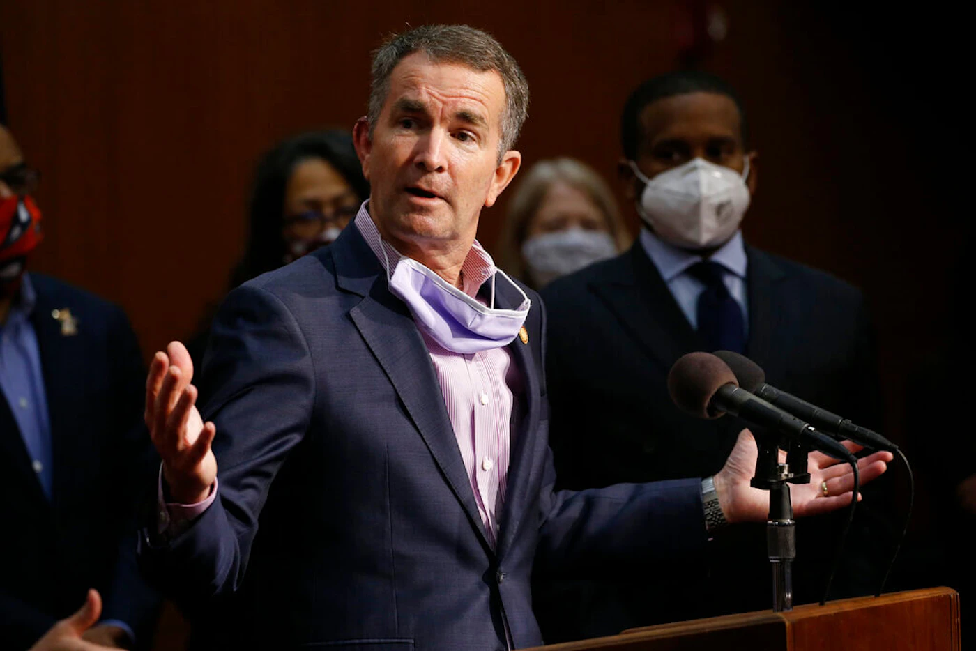 Gov. Ralph Northam speaks during a news conference in Richmond, Va. (AP Photo/Steve Helber, File)
