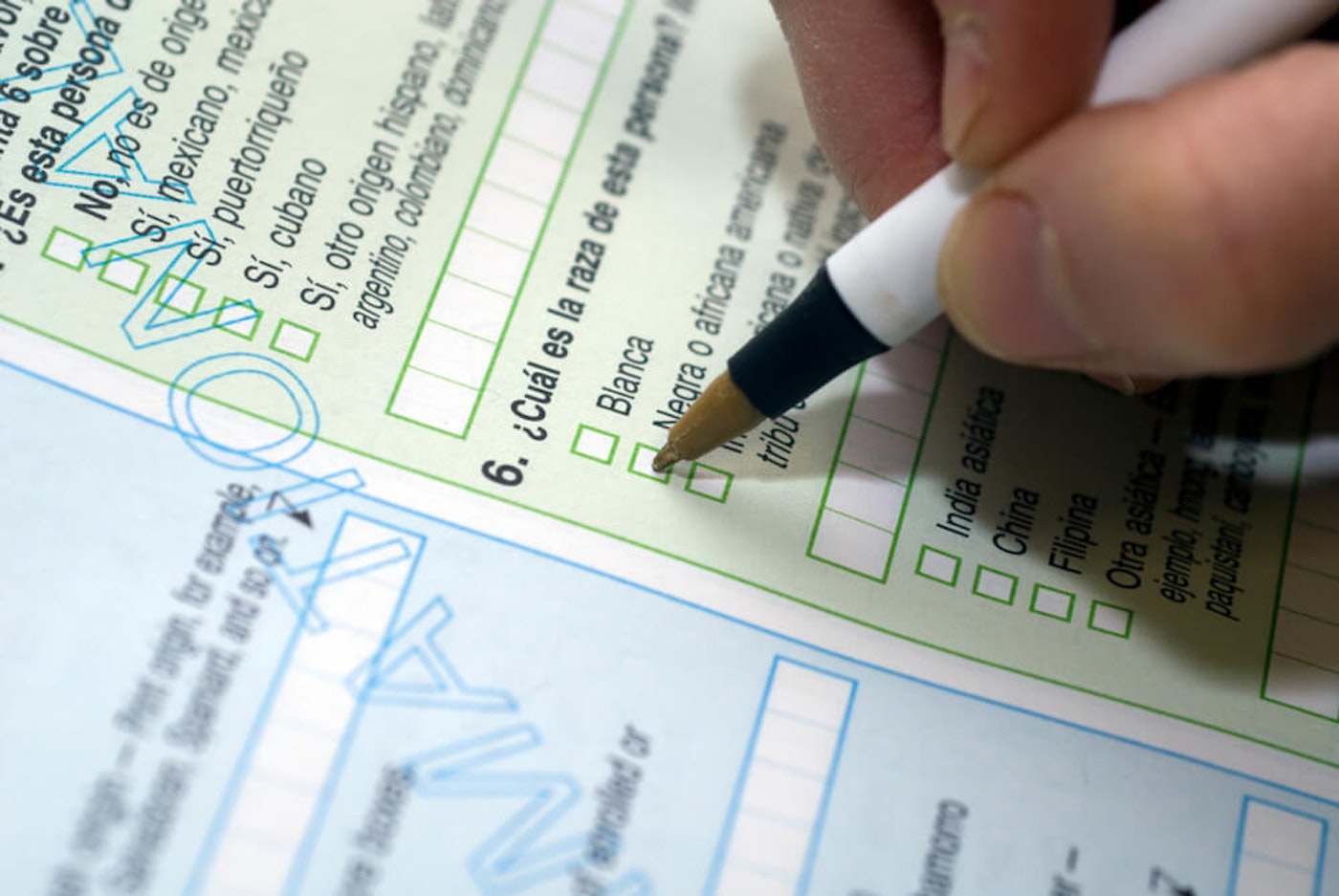 The Voting Rights Act stipulates that language assistance be provided for voters, either in person or through phone hotlines. Vote-Spanish-Law