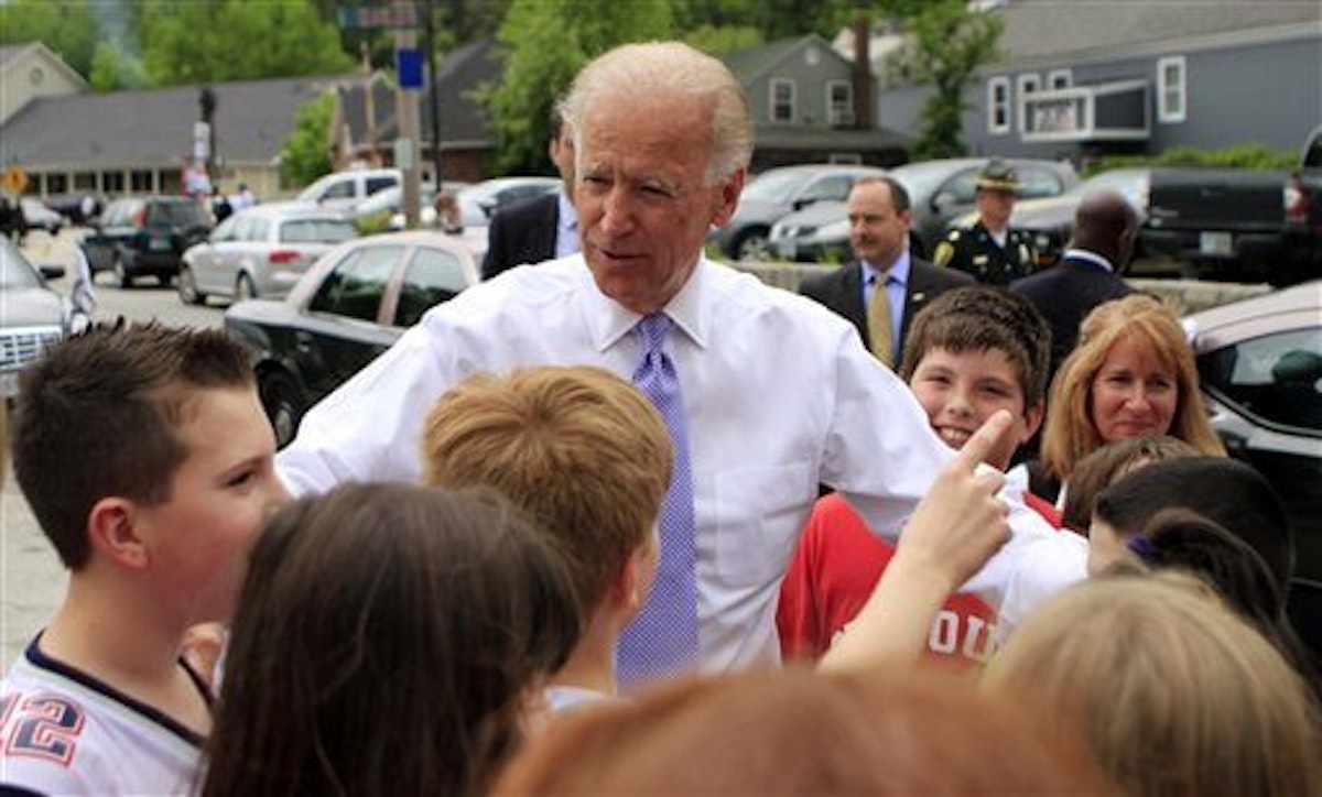 Biden will visit Florida, for the first time this year. He went to Miami last year for the Democratic presidential debates. This is a file photo of a visit the former vice president made to Peterborough, N.H. in 2012. Joe- Biden- Visit