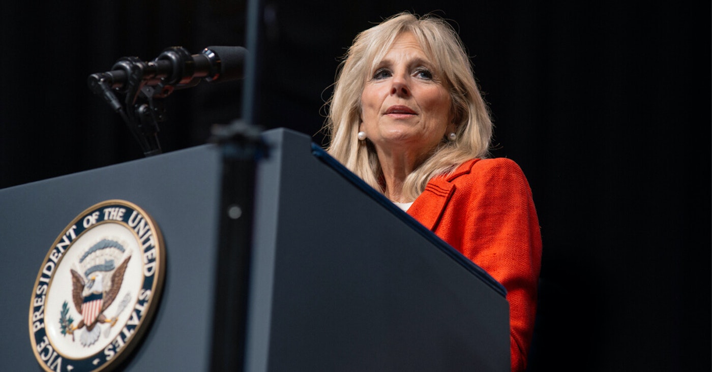With perseverance she has managed to raise a family, earn two master's degrees and a doctorate in education. Jill-Biden