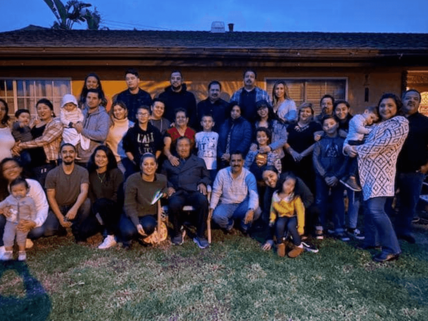 The Huerta family on December 2019. family-thanksgiving-covid
