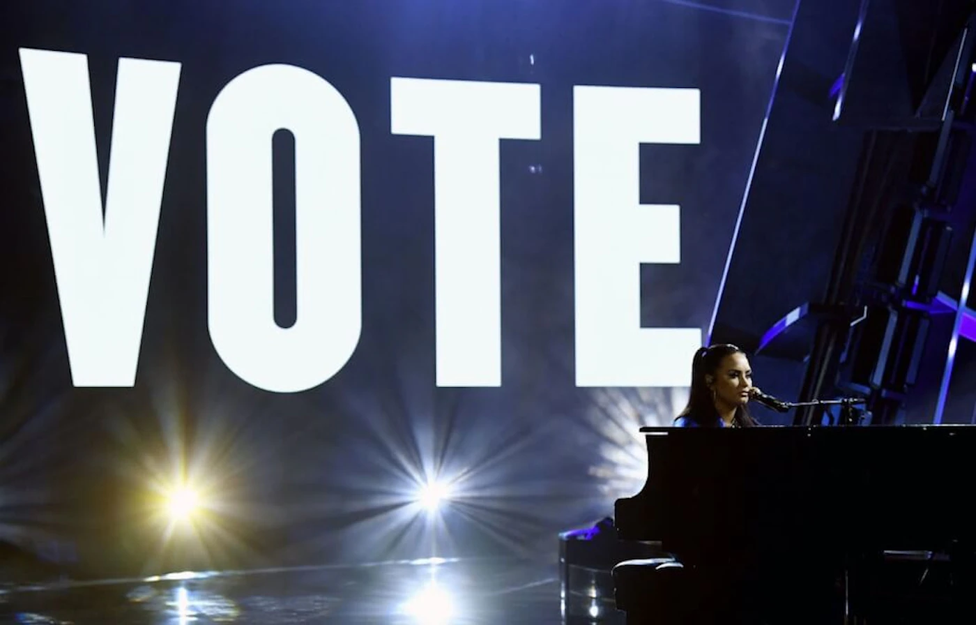 Demi Lovato performs onstage at the 2020 Billboard Music Awards, broadcast on Oct. 14, 2020 at the Dolby Theatre in Los Angeles, California. demi lovato billboards