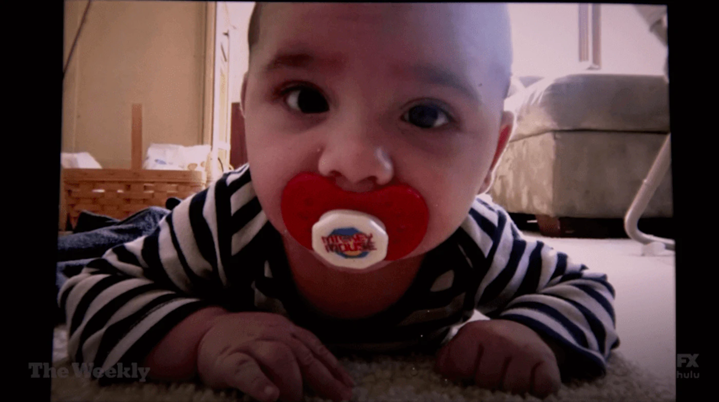 Constantin Mutu, the youngest known child separated from his family at the southern border. Photo via FX's The Weekly.