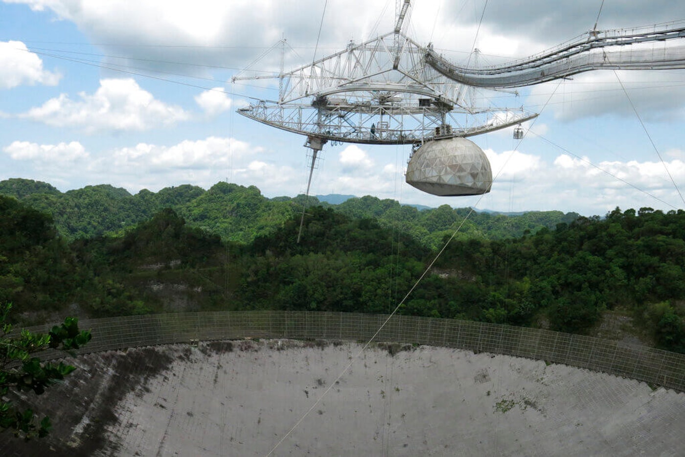 This file photo shows one of the largest single dish radio telescopes at the Arecibo Observatory in Arecibo, Puerto Rico. Puerto Rico-Arecibo-Telescope