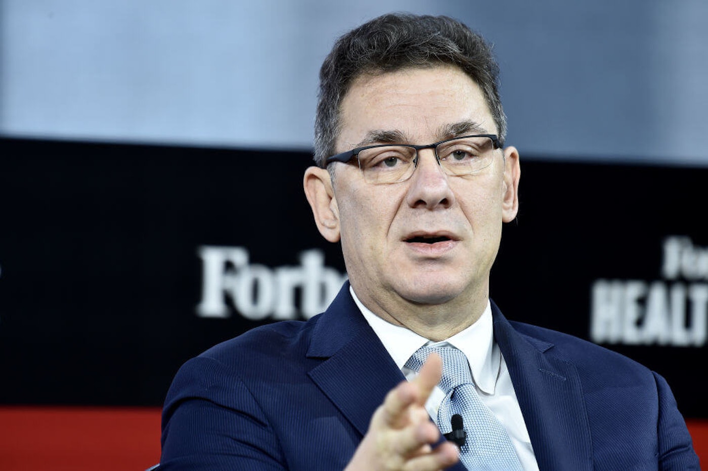 CEO of Pfizer Inc. Albert Bourla attends 2019 Forbes Healthcare Summit at the Jazz at Lincoln Center on Dec. 5, 2019 in New York City. Pfizer-vaccine