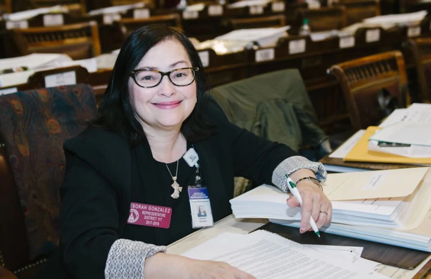 Deborah González won a district attorney runoff race in Georgia against James Chafin, with results showing a victory of 53.1% to 46.9%. Deborah-Gonzalez