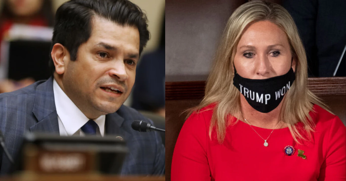 Yesterday, Rep. Gómez stated on Twitter that he would be introducing a resolution to expel Rep. Greene from Congress immediately. gomez-greene