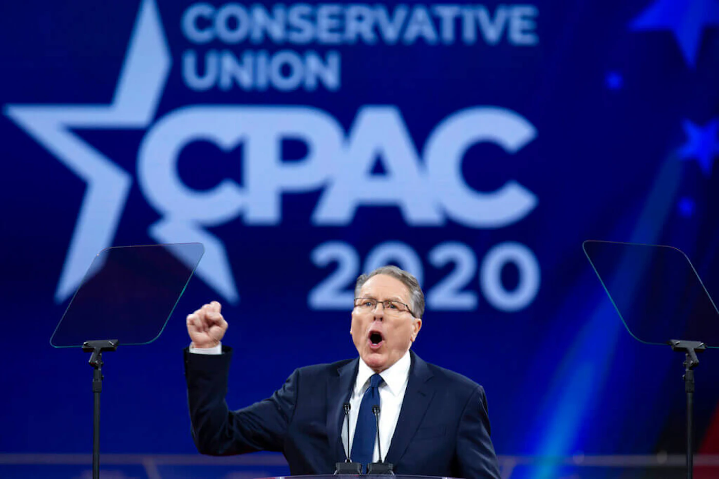 National Rifle Association Executive Vice President and CEO Wayne LaPierre speaks at Conservative Political Action Conference. (AP Photo/Jose Luis Magana)