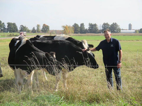 Kevin Mahalko manages a family-run organic dairy farm near Gilman. (Photo supplied)