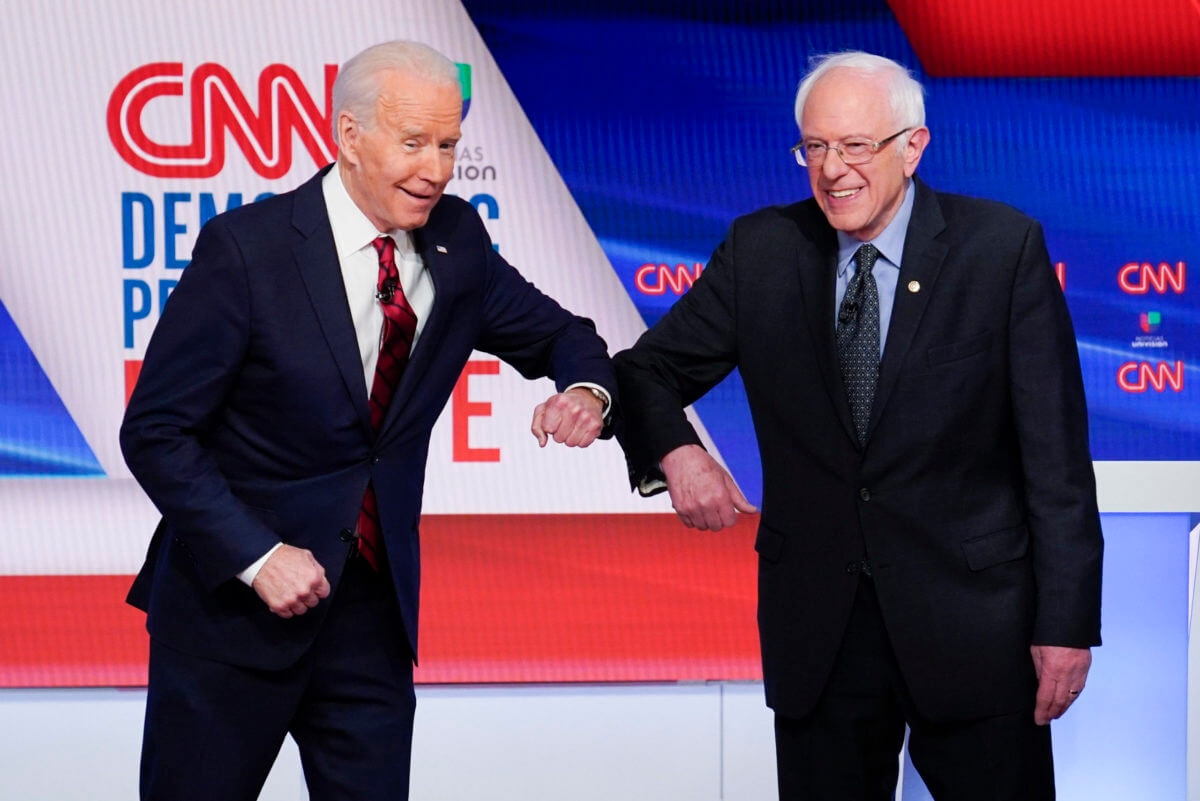Joe Biden, Bernie Sanders AP Photo/Evan Vucci