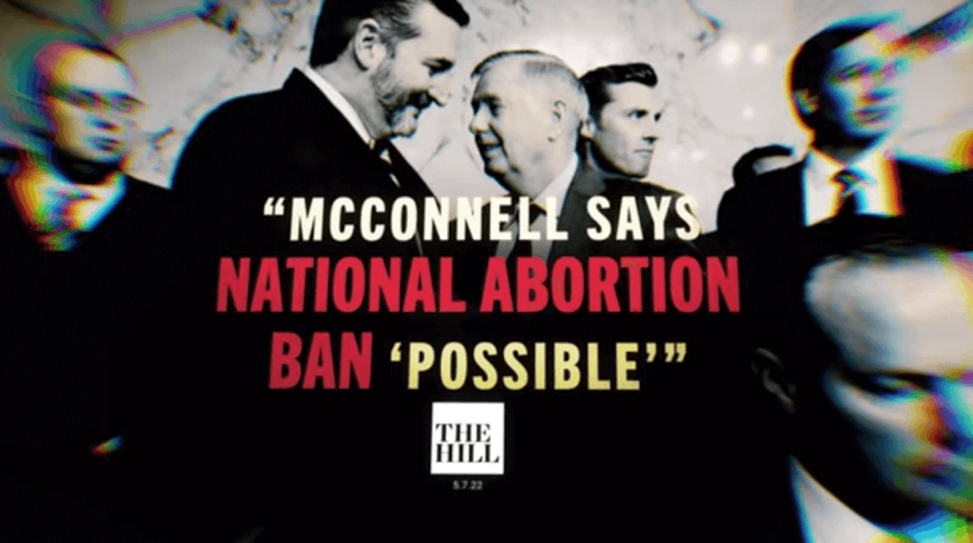 A still from the Defend Choice Week of Action ad, "They Said It Themselves."