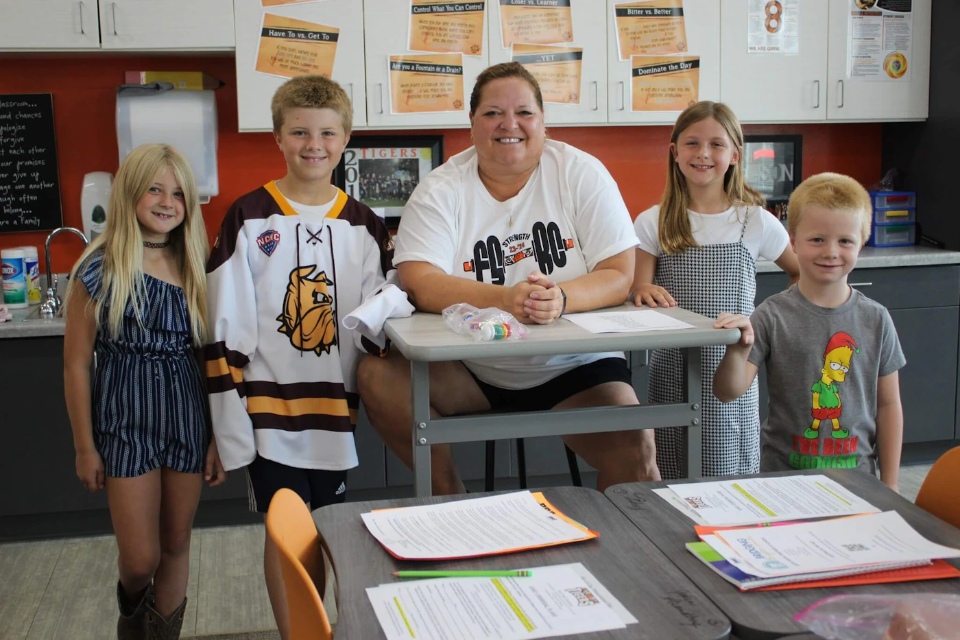 Fourth grade teacher Mary Danielson is one of 61 staff who have returned to the Black River Falls School District to work. Photo Courtesy BRF School District