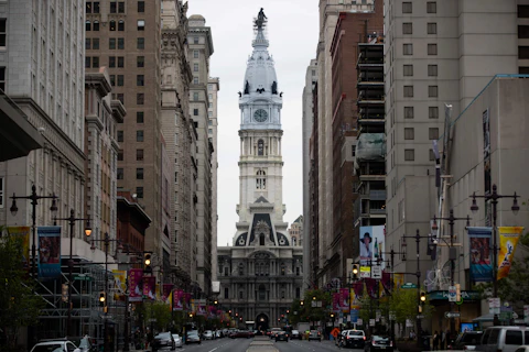 Shown is City Hall in Philadelphia, Thursday, May 11, 2017. (AP Photo/Matt Rourke)