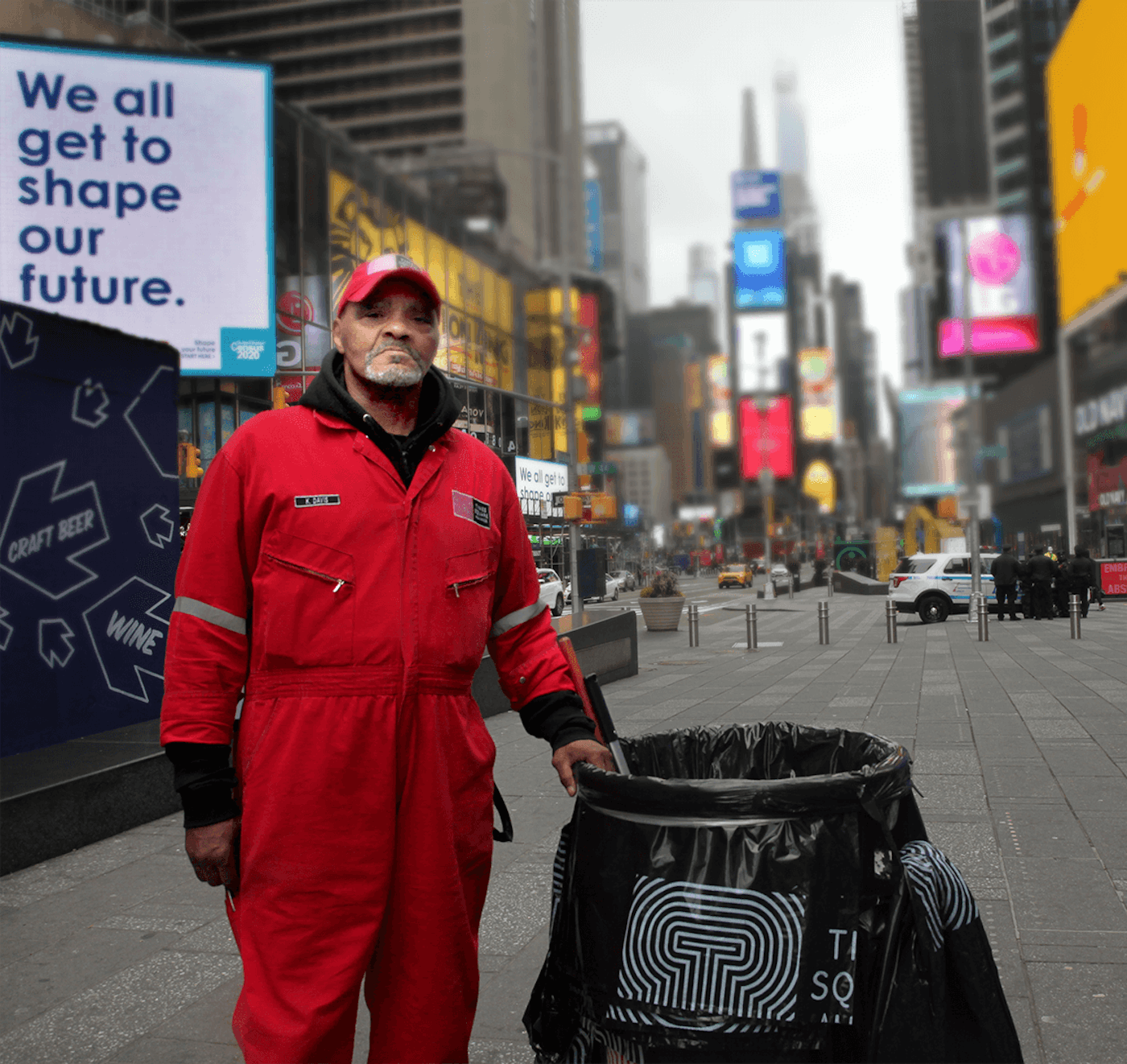 Kerri Cleans The Streets Of Times Square During Coronavirus Quarantine-Essential Workers Kerri Cleans The Streets Of Times Square During Coronavirus Quarantine-Essential Workers