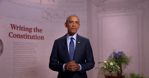 President Obama delivers his 2020 DNC speech in support of Joe Biden.