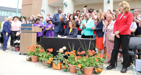 Gov. Gretchen Whitmer signs legislation to enact extreme risk protection orders in Michigan.