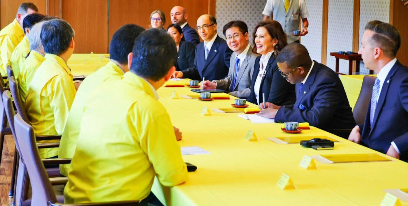 Gov. Gretchen Whitmer meets with business leaders during a week-long trip to Japan.